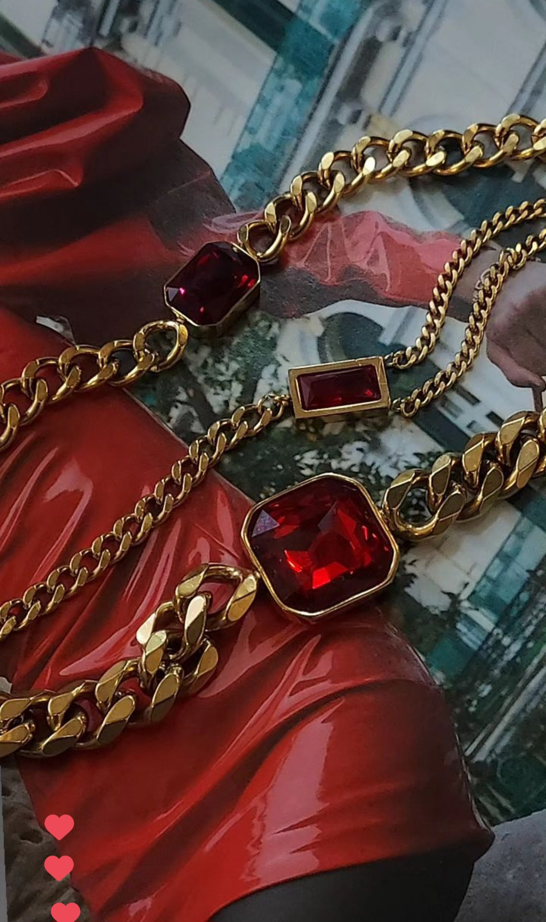 Ciara bracelet red