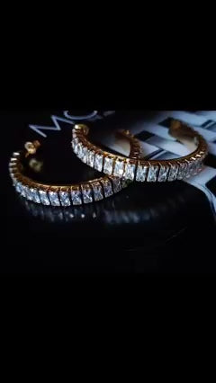 Regine Zircon Cubic Hoops