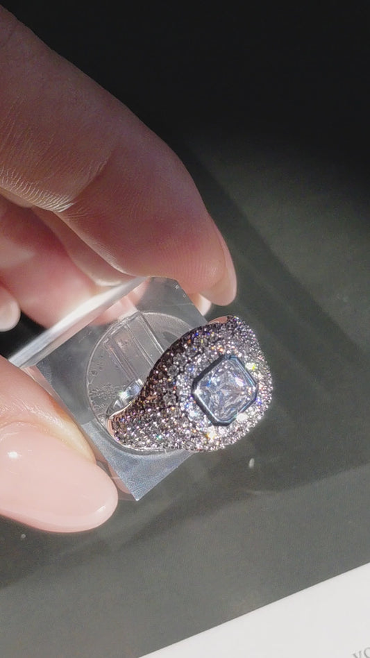 Maison Zircon Cubic Pinky Ring