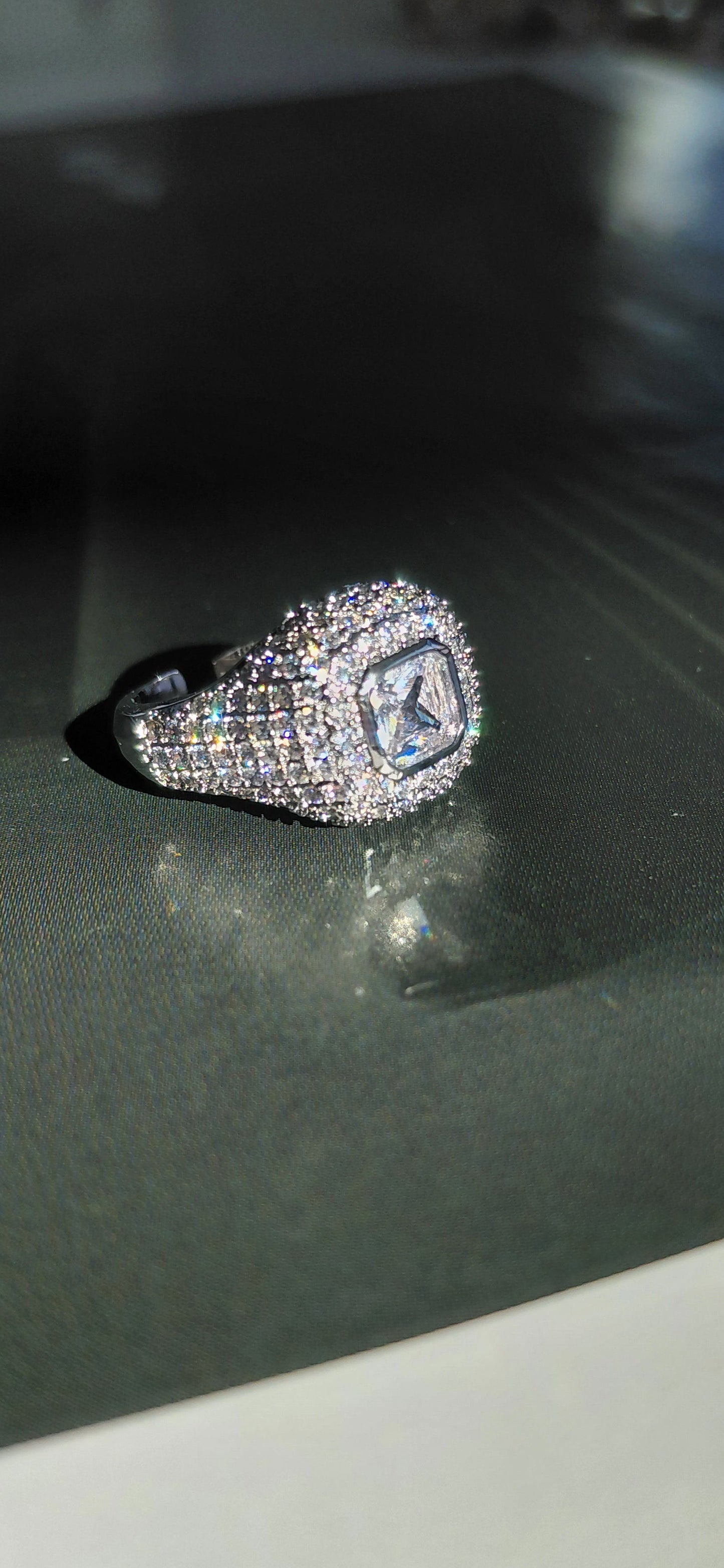 Maison Zircon Cubic Pinky Ring